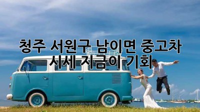 청주 서원구 남이면 중고차 시세, 지금이 기회? 🚗💨