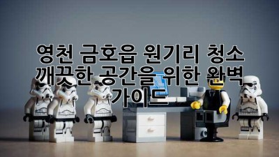 영천 금호읍 원기리 청소, 깨끗한 공간을 위한 완벽 가이드